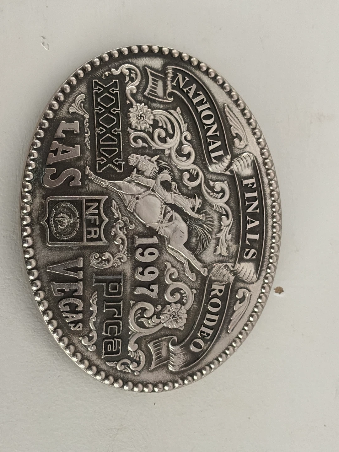 1997 National Finals Rodeo Buckle - Las Vegas
