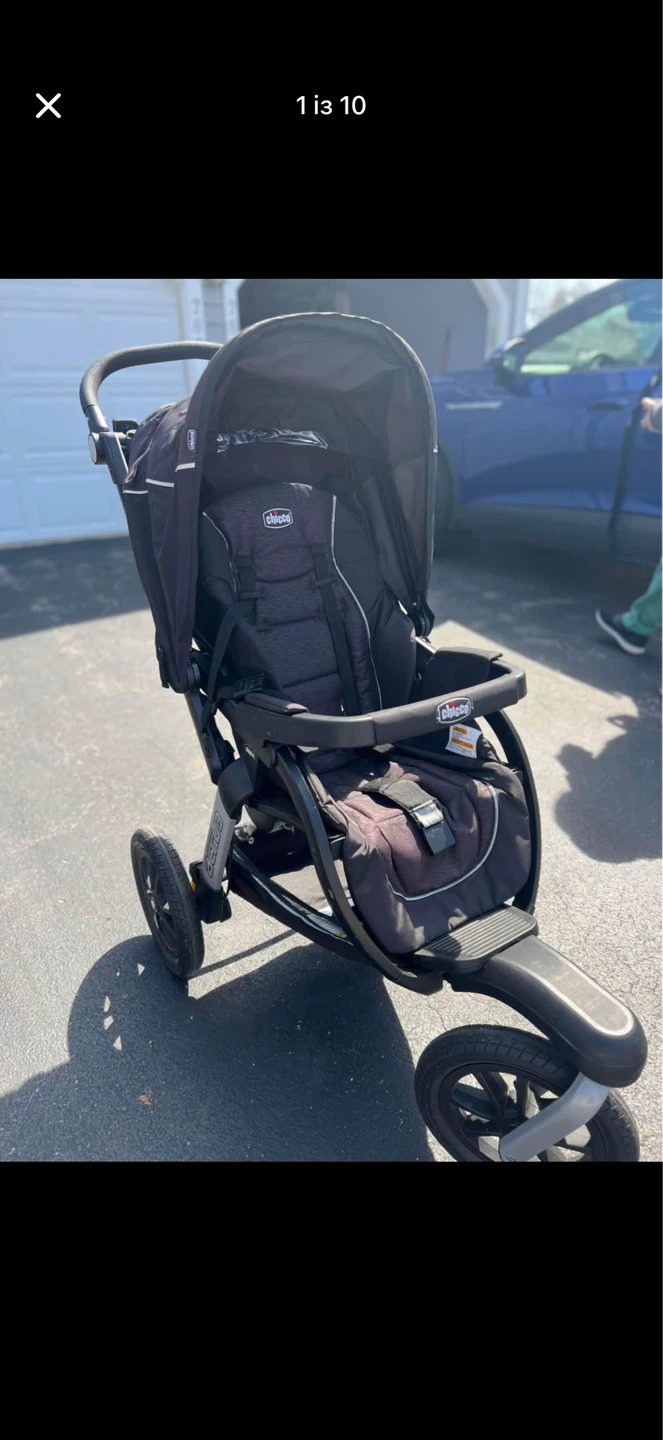 Chicco Echo Jogging Stroller + car seat