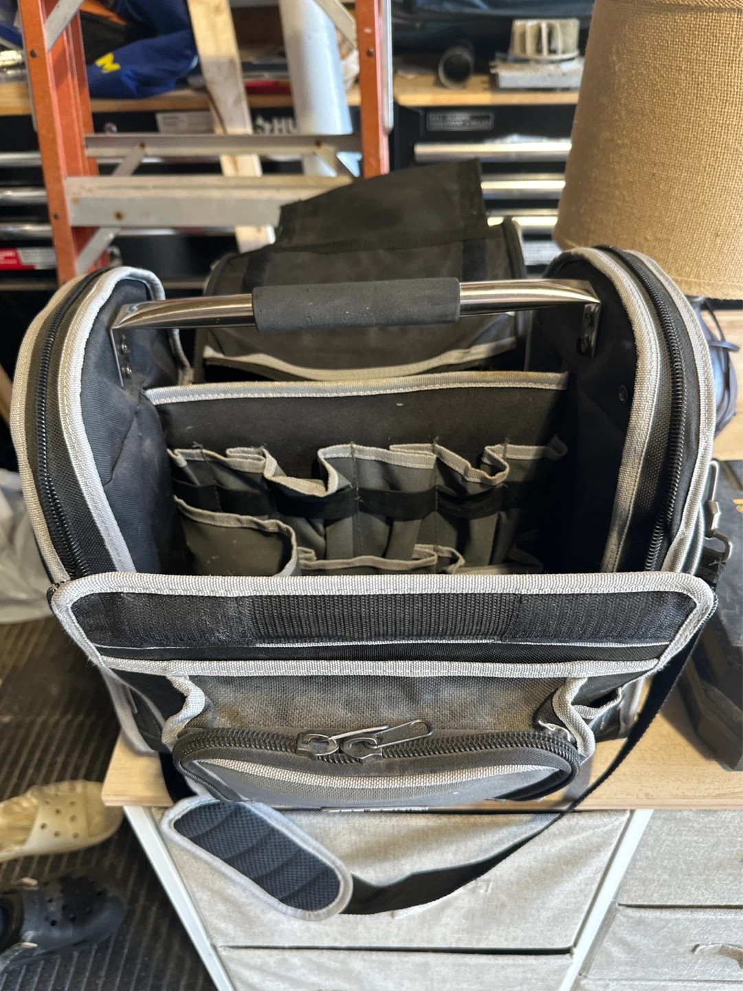 Black and Grey Tool Bag Organizer