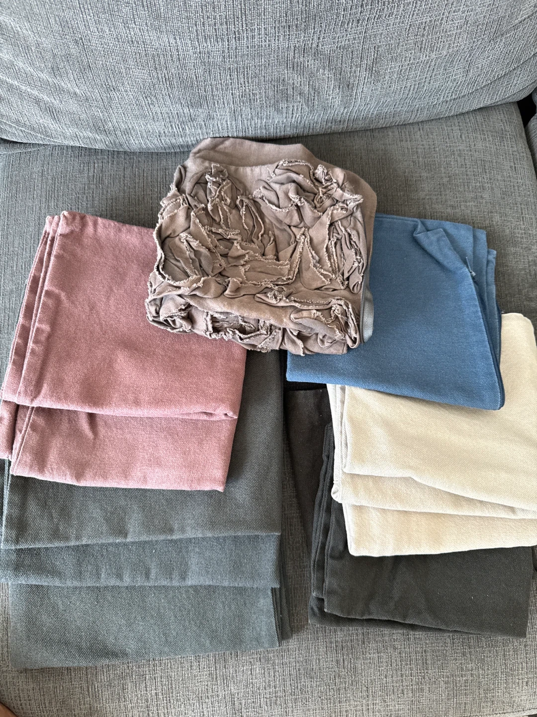 Set of 11 cushion Covers - Various Colors