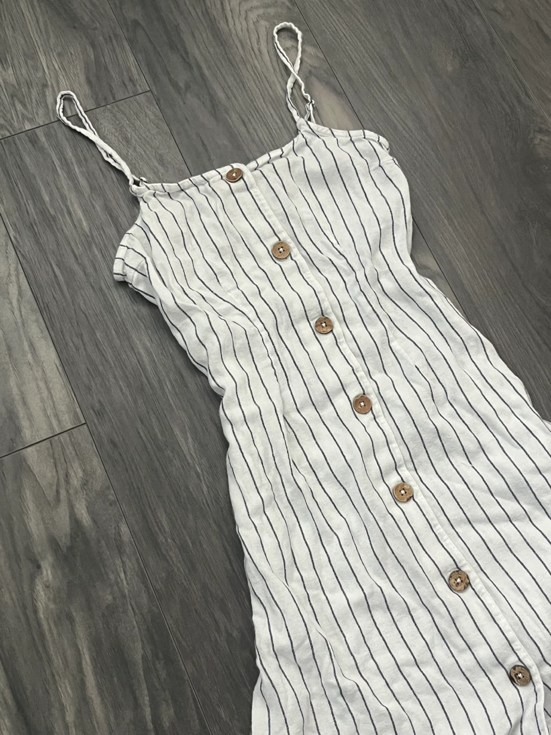 Y2K White Striped Mini Dress | Women - photo 2
