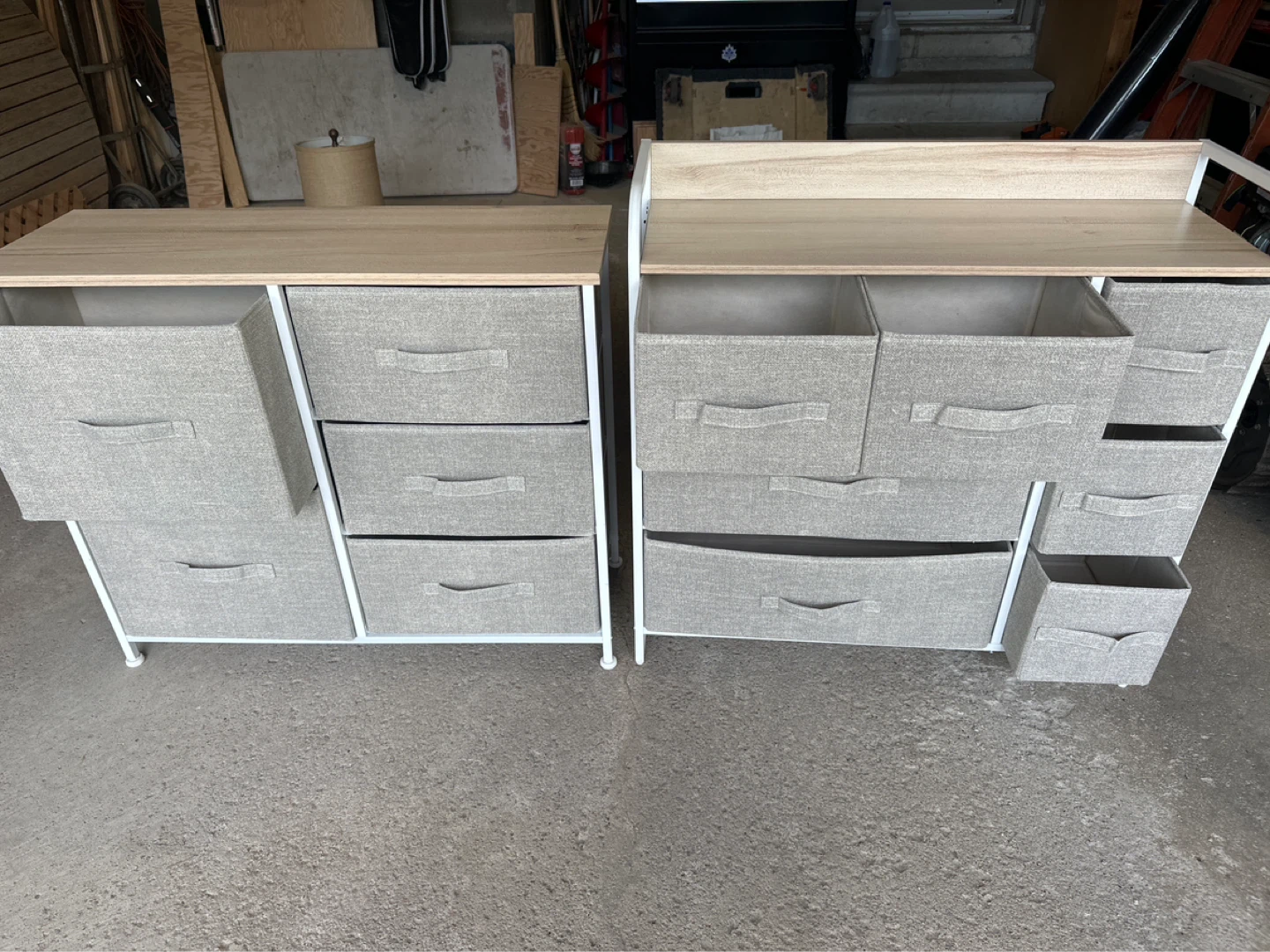 Fabric Drawer Dresser Unit