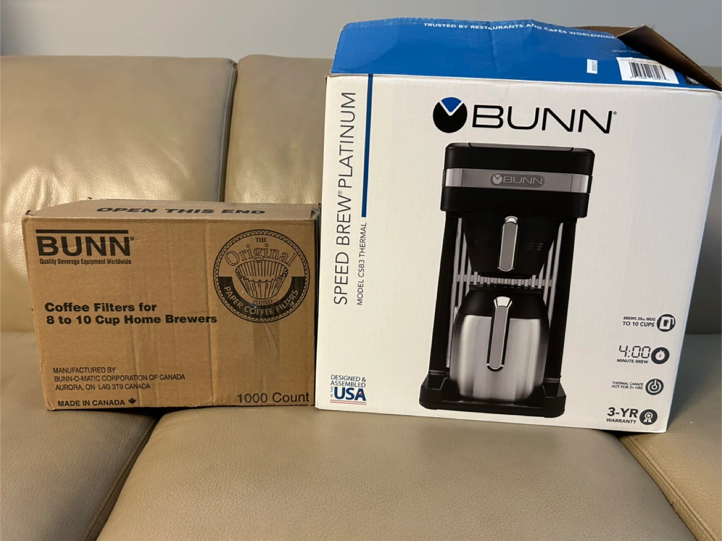 NEW BUNN Speed Brew Platinum Coffee Maker (Model CSB3) - photo 2