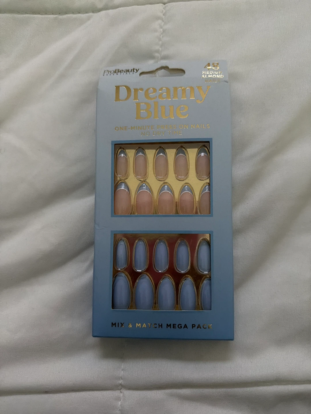 ProBeauty Dreamy Blue Medium Almond Press-On Nails