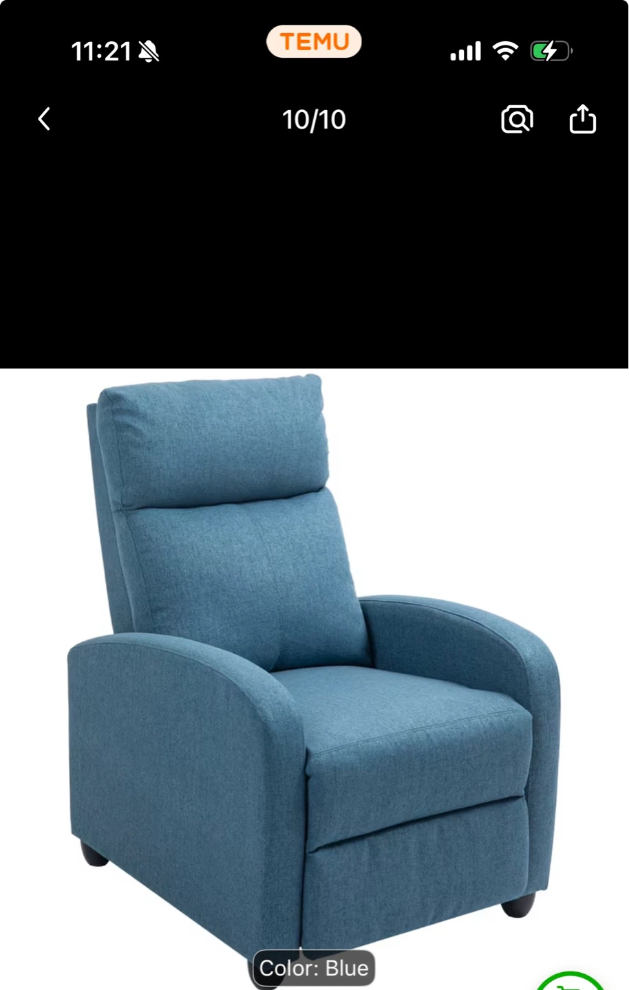 Blue Recliner Chair - photo 3