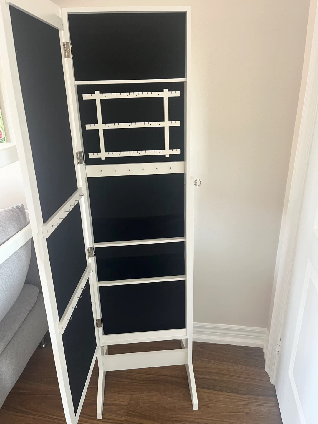 Full Length Standing Mirror with Jewellery Cabinet - photo 3