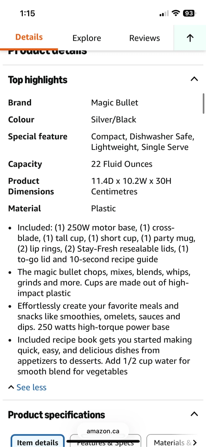 Magic Bullet Blender, 11 Piece Set - photo 3