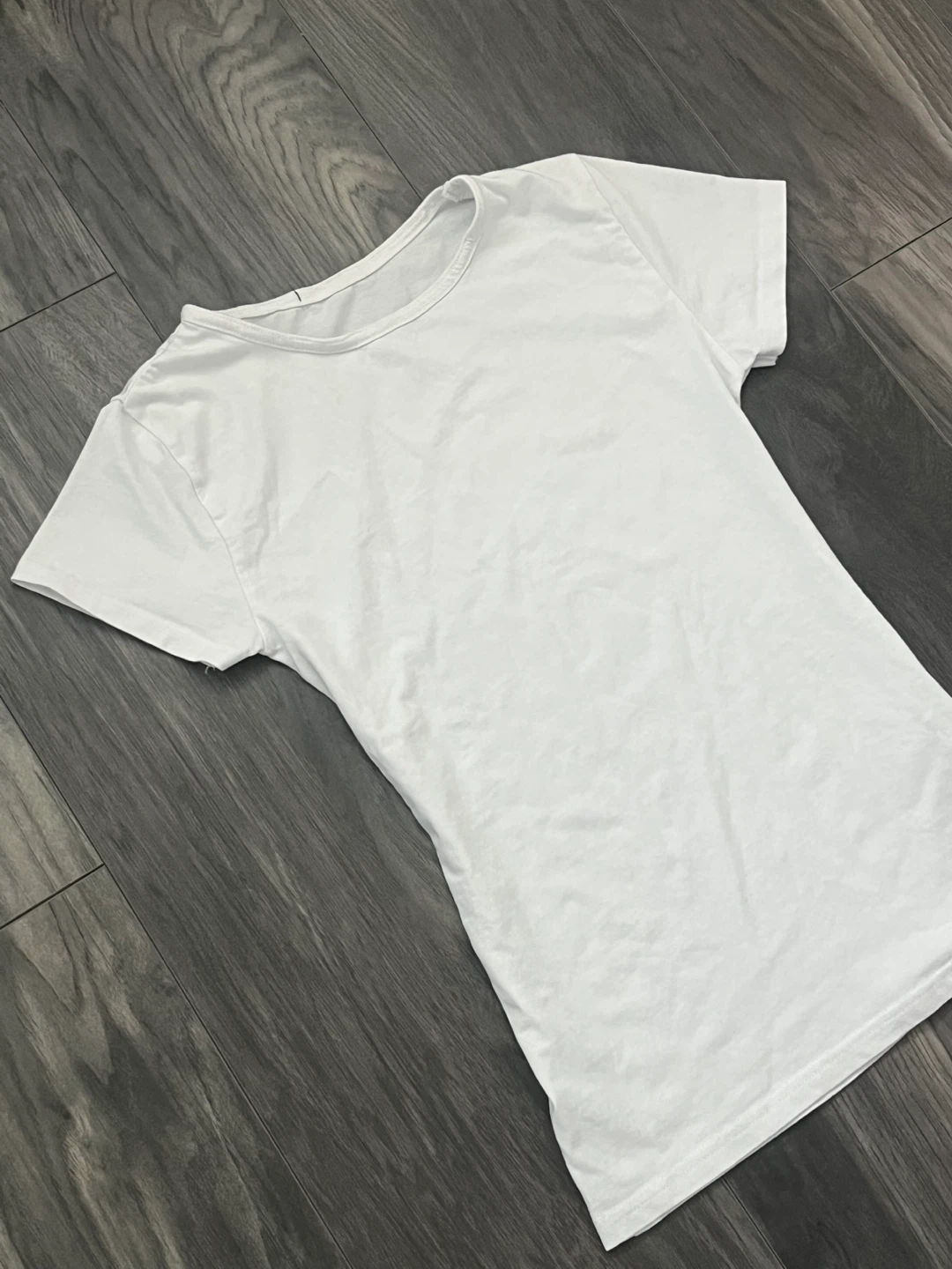 Classic Cotton Fitted White T-Shirt - photo 2