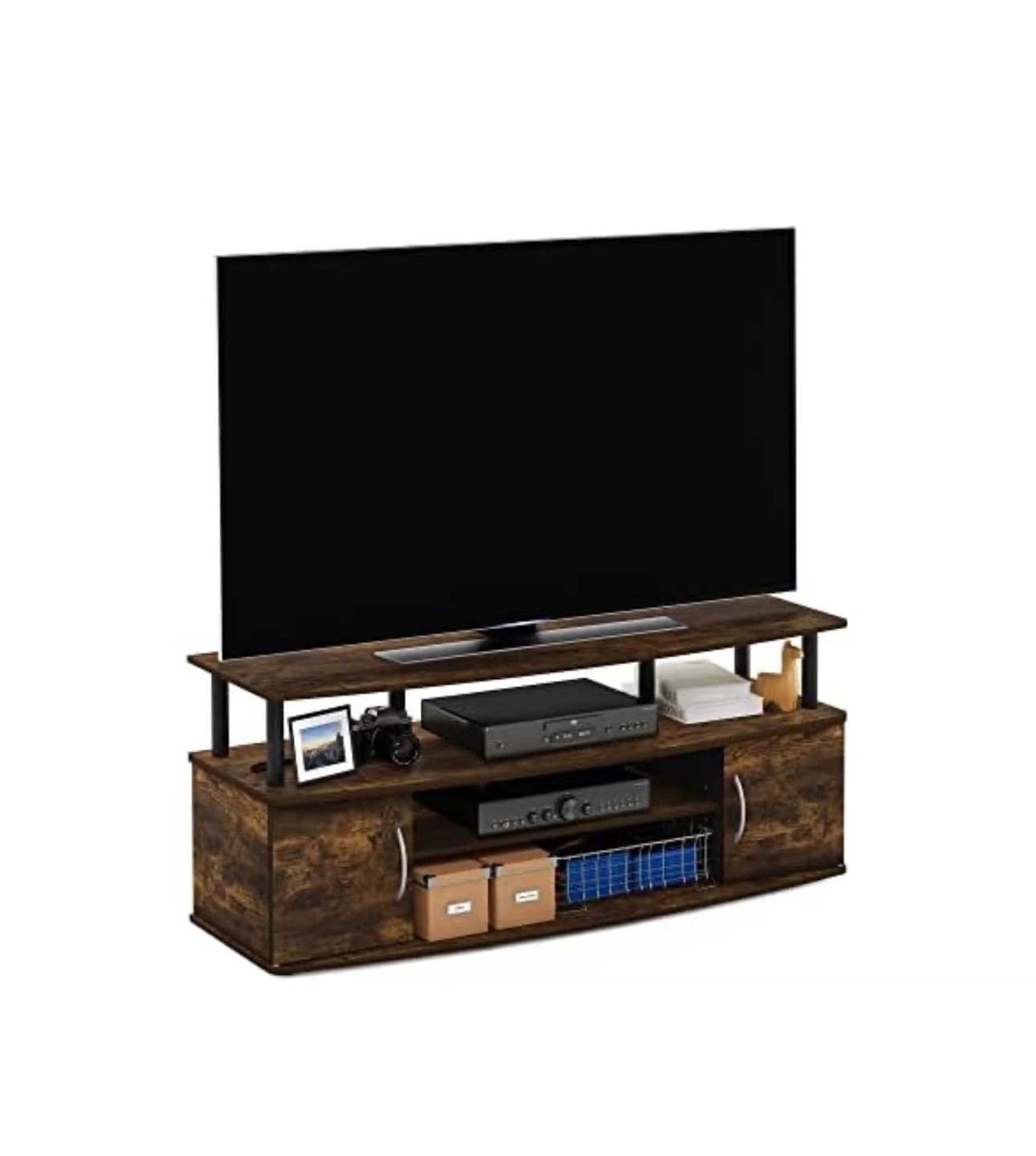 Brown TV Stand with Storage - Fits up to 55" TVs - photo 2