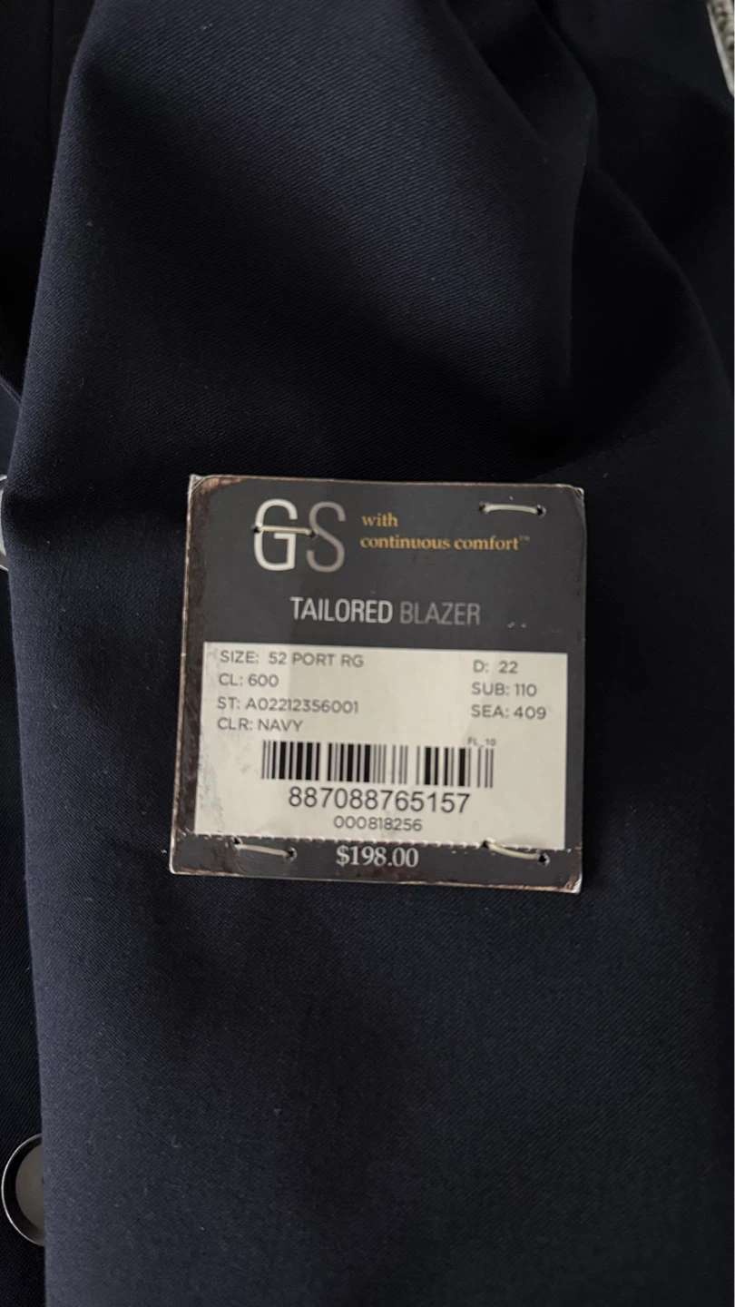 GS Tailored Blazer - Size 52 Port Rg - Navy - photo 5