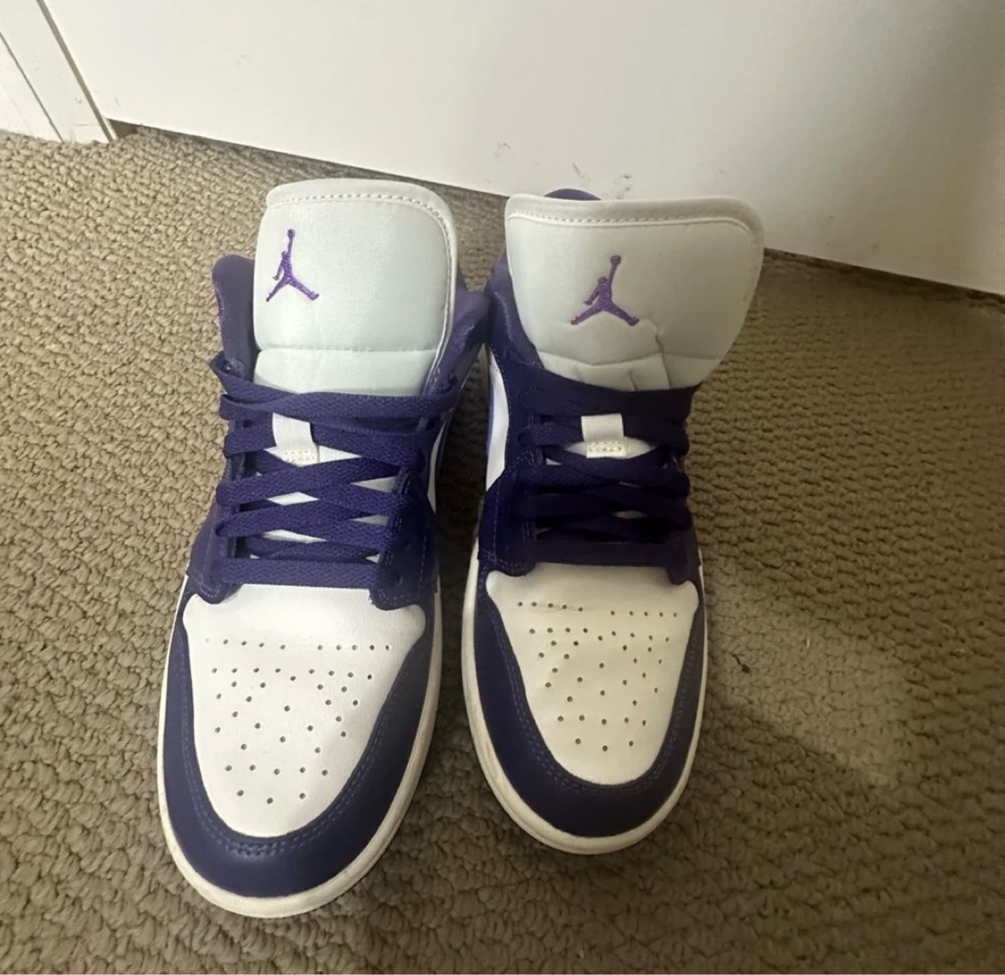Air Jordan 1 Mid SE Purple White US 9