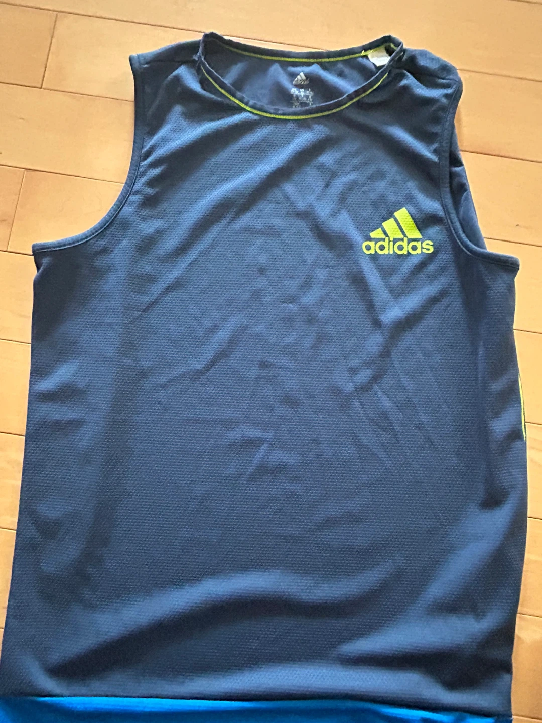 Adidas Sleeveless Athletic Tank Top - Navy Blue - XL/TG
