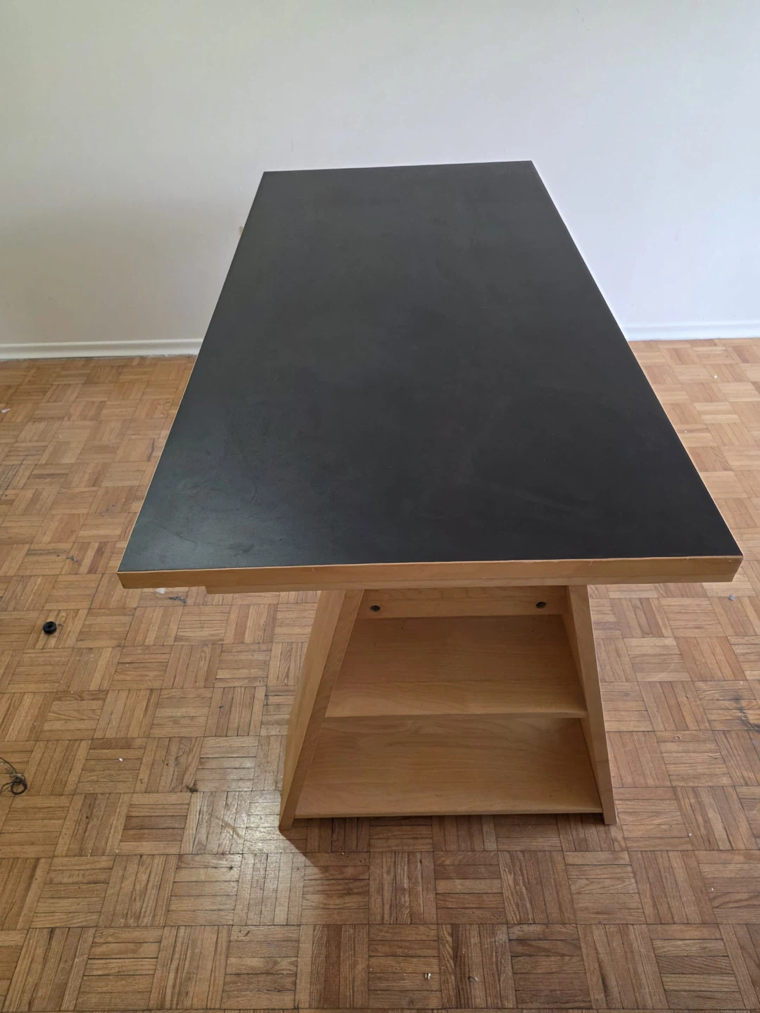 Modern Wood Desk with Built-in Shelving - photo 4