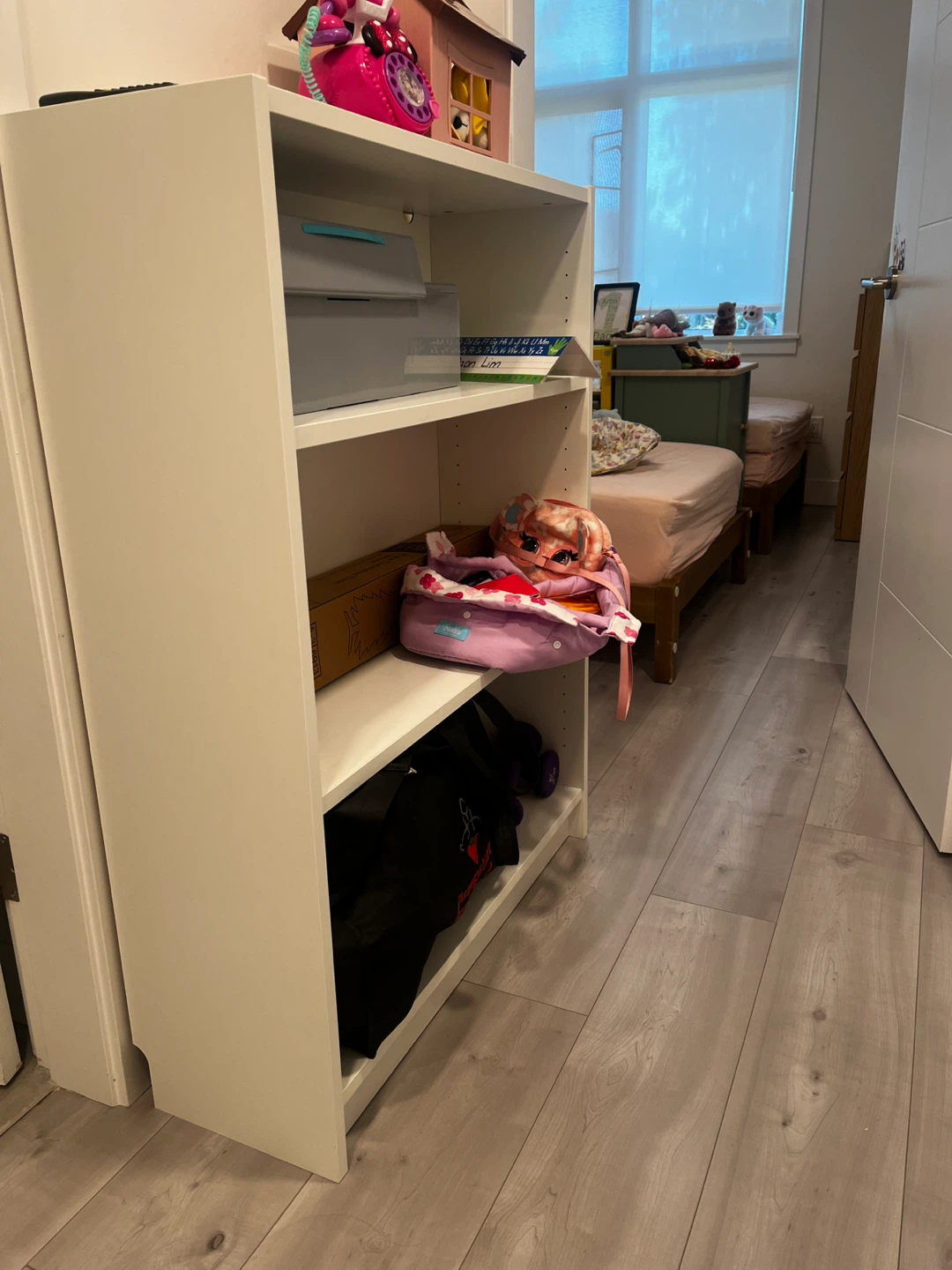 White 3-Shelf Bookshelf