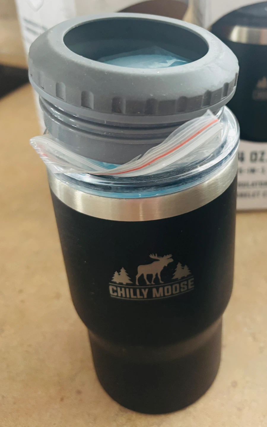 TWO CHILLY MOOSE Brent Insulator & Tumbler - Midnight, 14 oz - photo 2