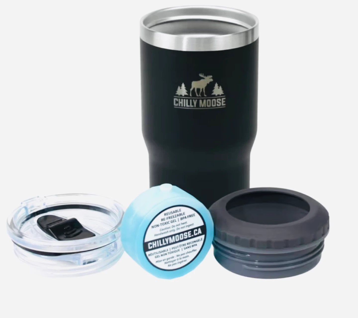TWO CHILLY MOOSE Brent Insulator & Tumbler - Midnight, 14 oz - photo 4