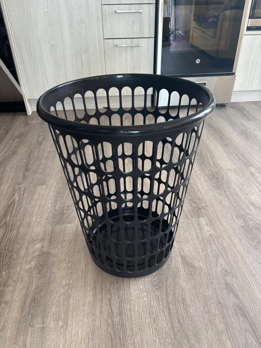 Black Plastic Laundry Basket