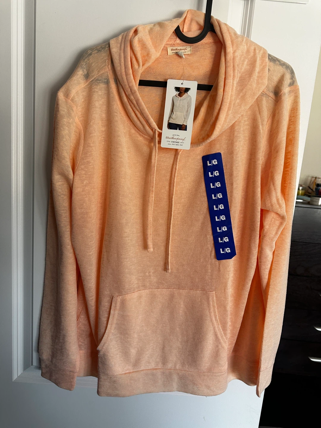 Weatherproof Lightweight Hoodie Peach Size 🌱 L - photo 3