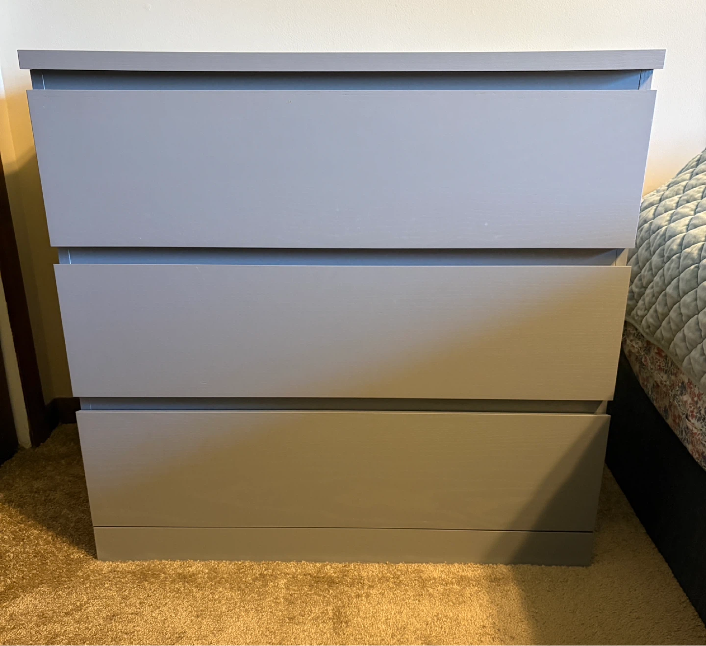 IKEA Gray 3-Drawer Dresser / Like New / Need Gone