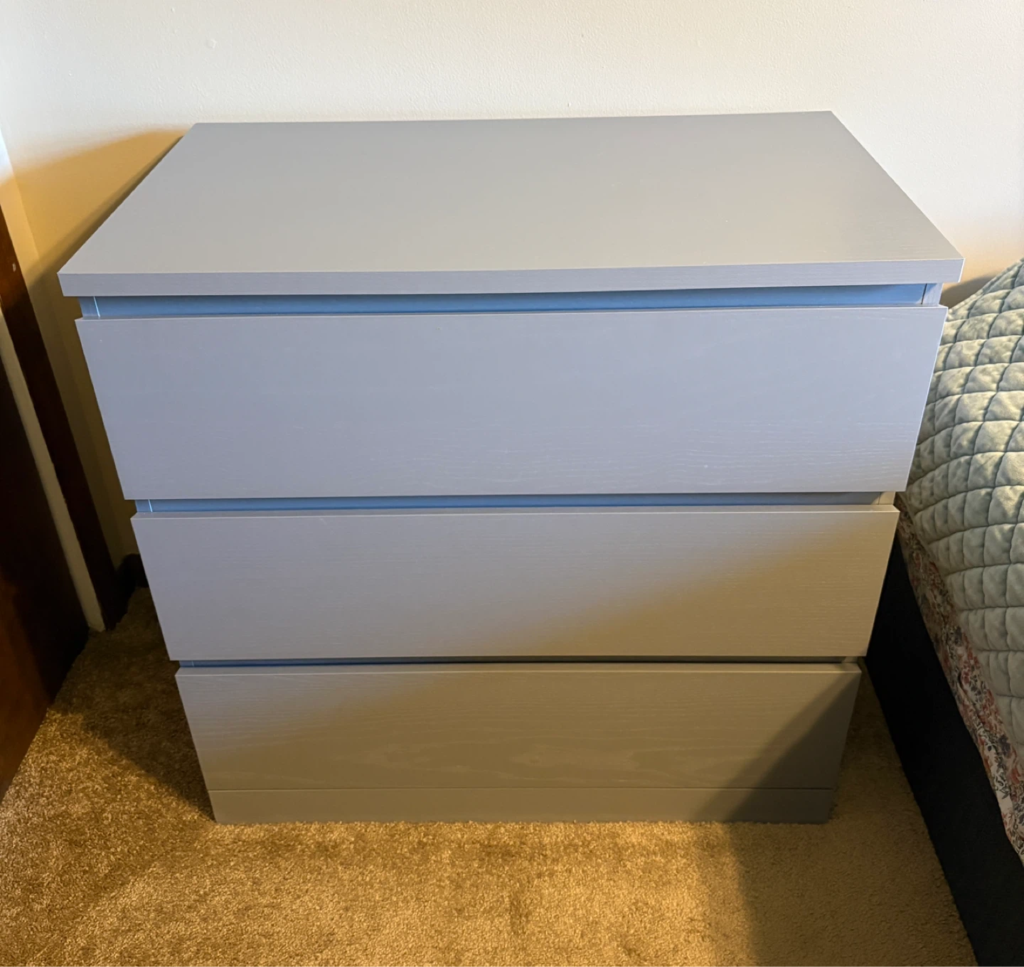 IKEA Gray 3-Drawer Dresser / Like New / Need Gone - photo 2