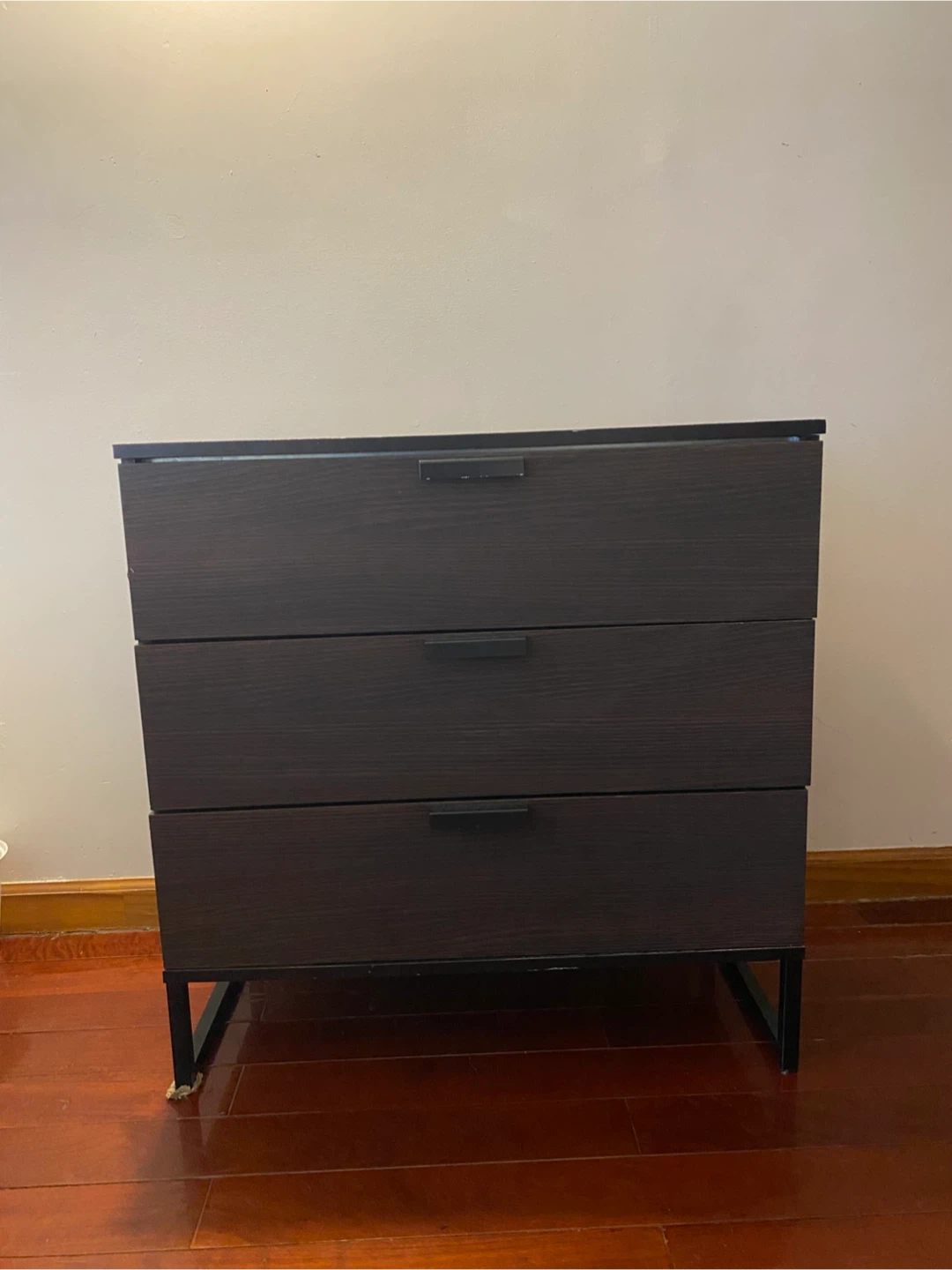 Dark Brown 3-Drawer Dresser - photo 3