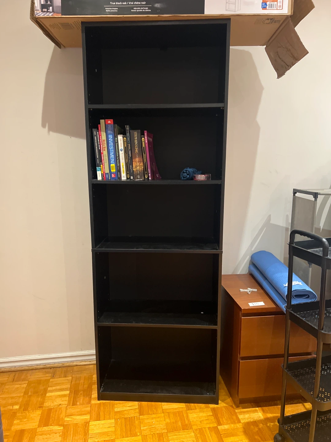 Mainstays Black 5 Shelf Bookcase