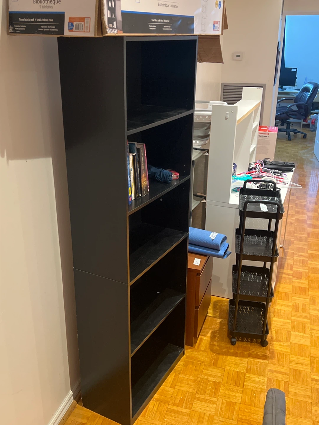 Mainstays Black 5 Shelf Bookcase - photo 2