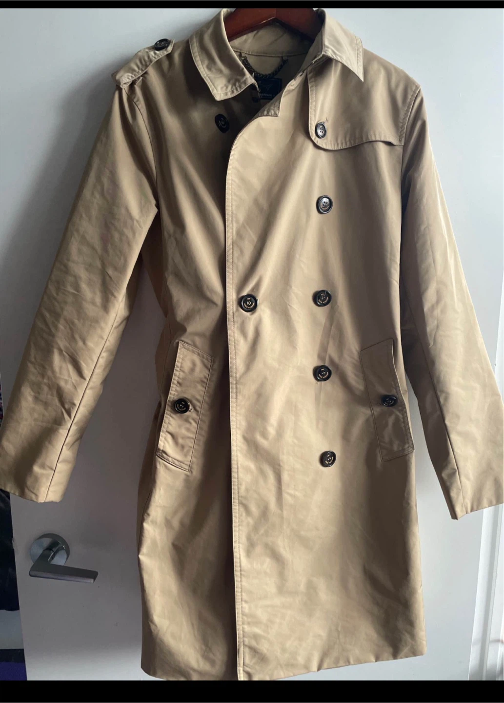 Water Repellent- Greg Norman 95 Tan Trench Coat