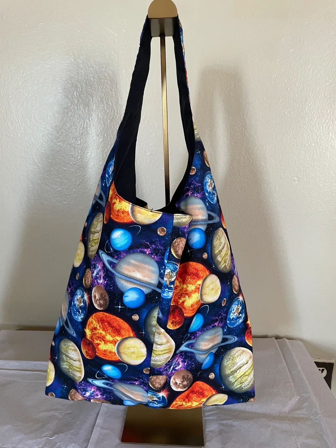 Space Planets Print  hobo Bag