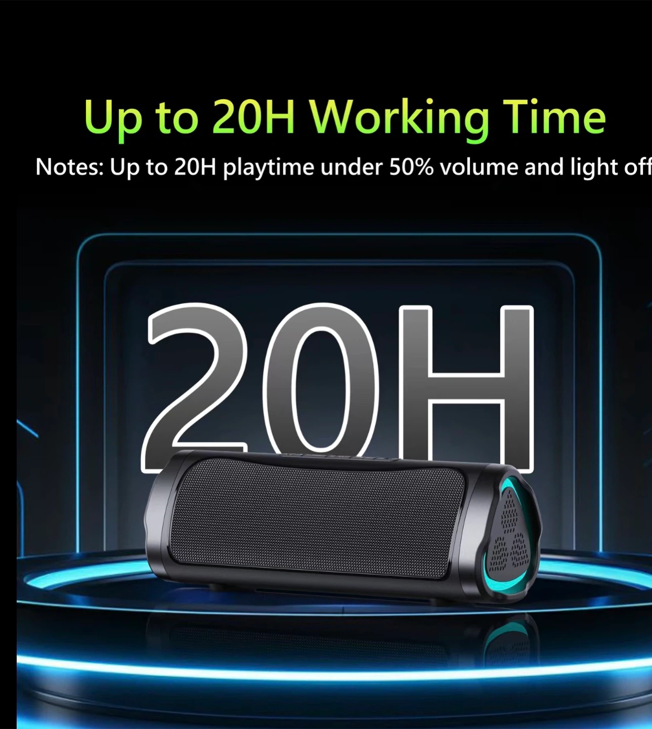 Portable Bluetooth Speaker with Dynamic LED Lighting - photo 3
