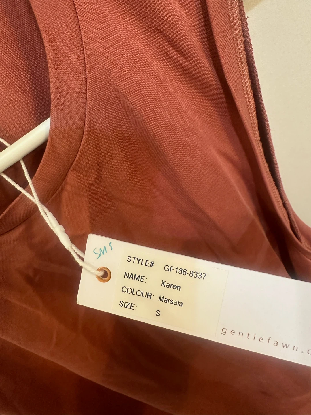 Gentle Fawn Karen Dress - Marsala, Size S - photo 3