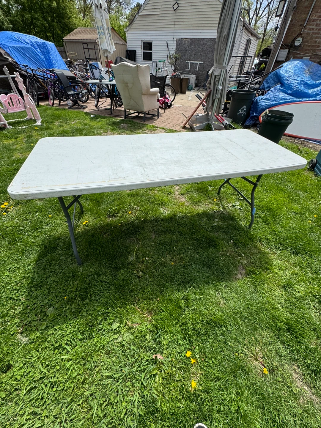 White Folding Table