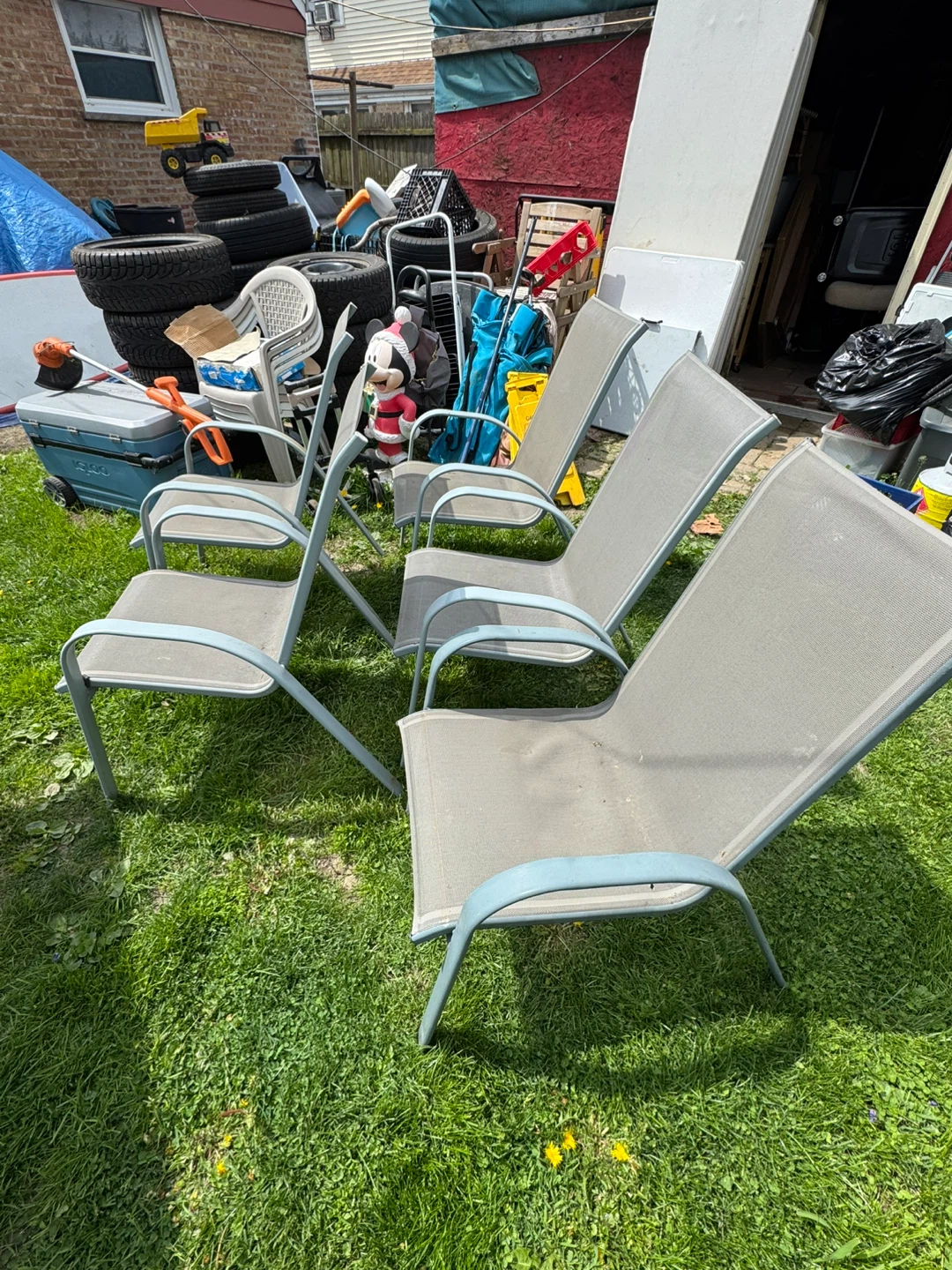 Set of 5 Outdoor Chairs - photo 2