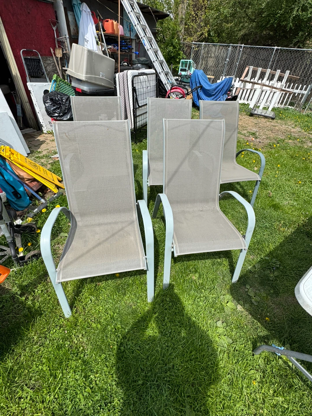 Set of 5 Outdoor Chairs