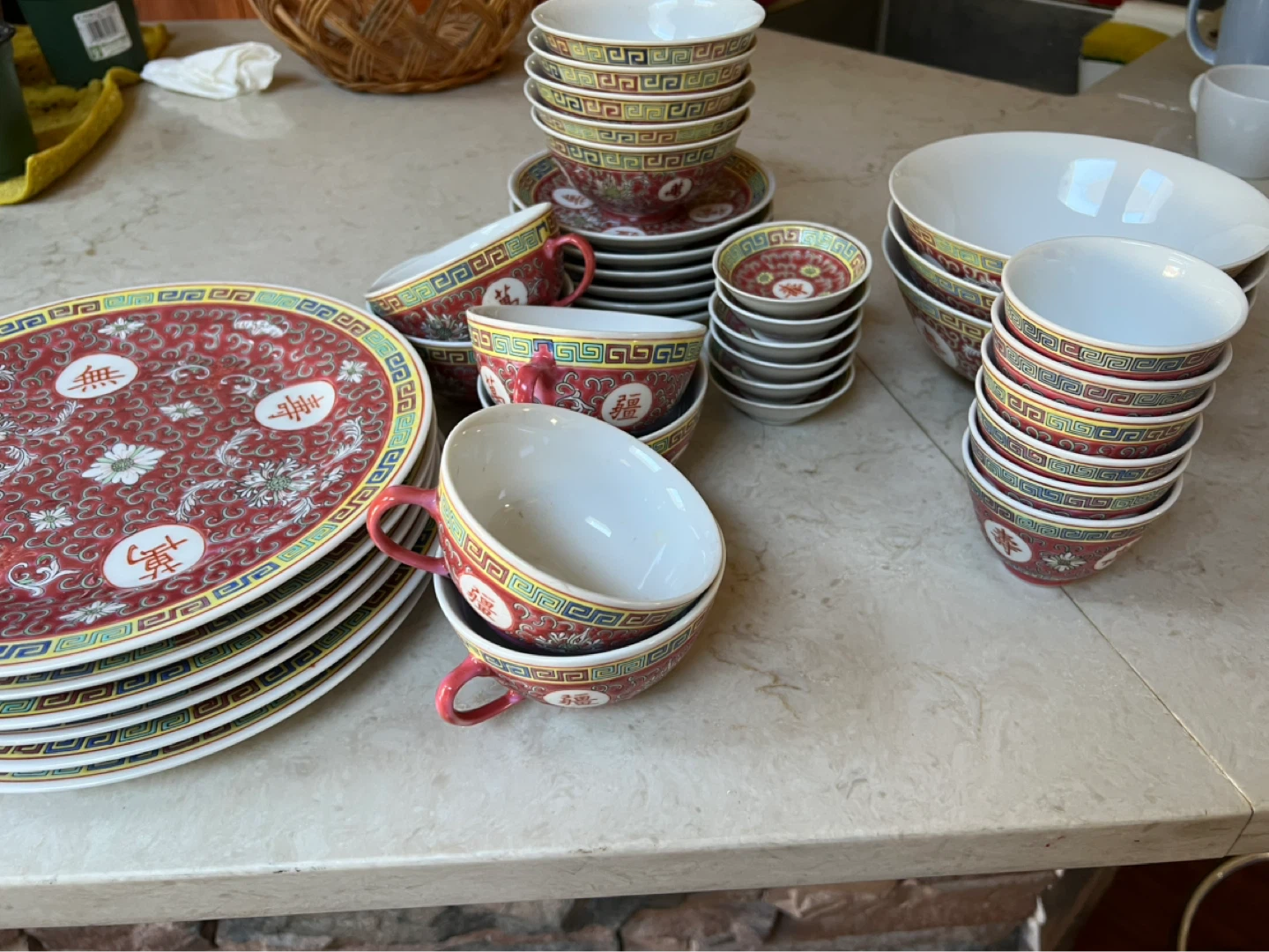 Chinoiserie Porcelain Dinnerware Set - photo 4