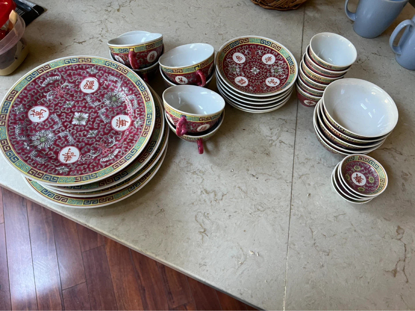 Chinoiserie Porcelain Dinnerware Set - photo 3