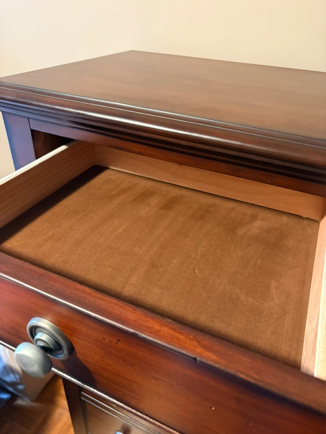 Wood Dresser with Multiple Drawers and Cabinet - photo 3