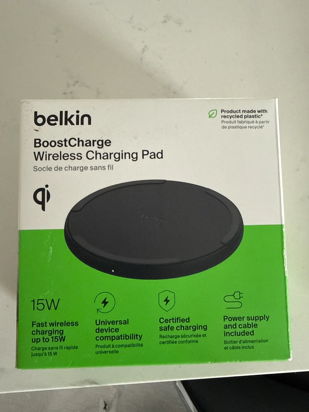 Belkin BoostCharge 15W Wireless Charging Pad Fast Qi