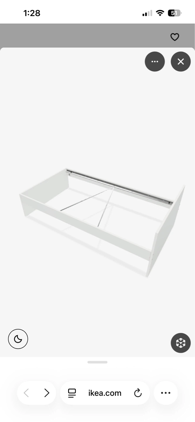 IKEA White Twin Bed Frame & Mattress - photo 2