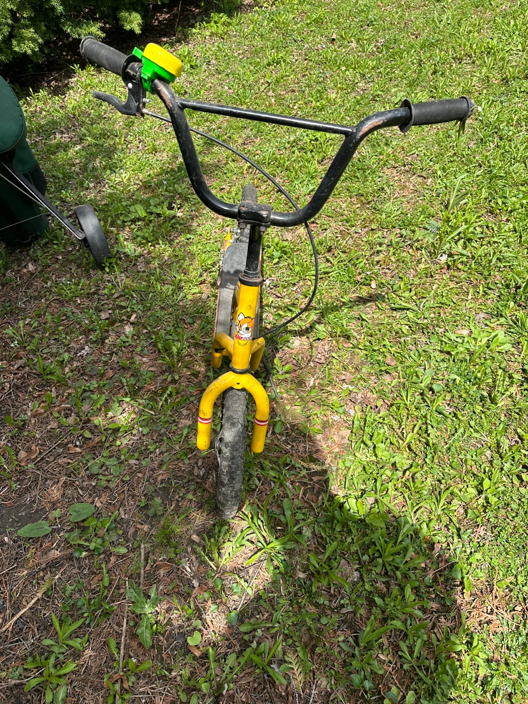 Yellow Kid's Scooter with Bell - photo 2