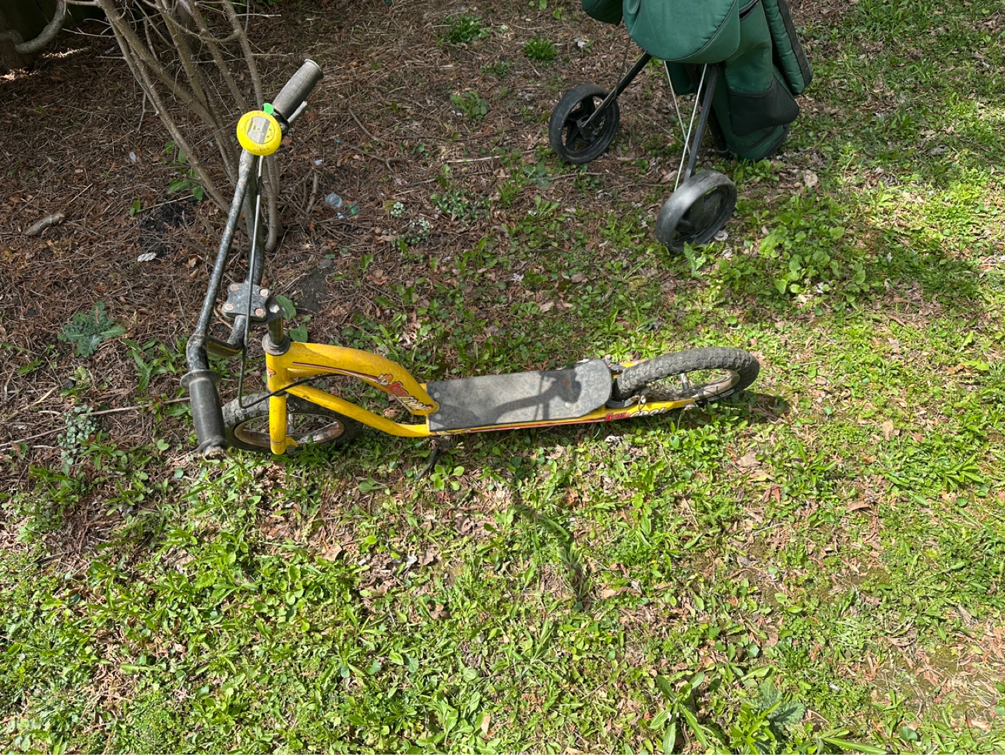 Yellow Kid's Scooter with Bell