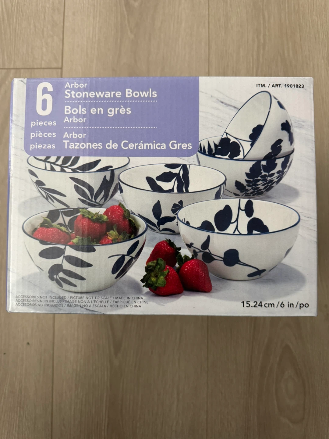BRAND NEW- Arbor Stoneware Bowls Set of 6
