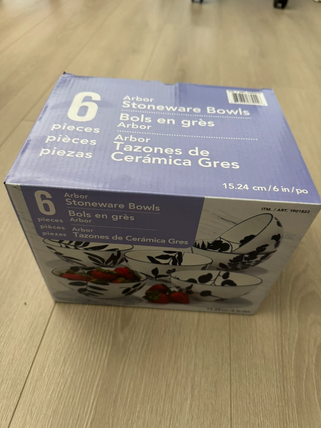 BRAND NEW- Arbor Stoneware Bowls Set of 6 - photo 2