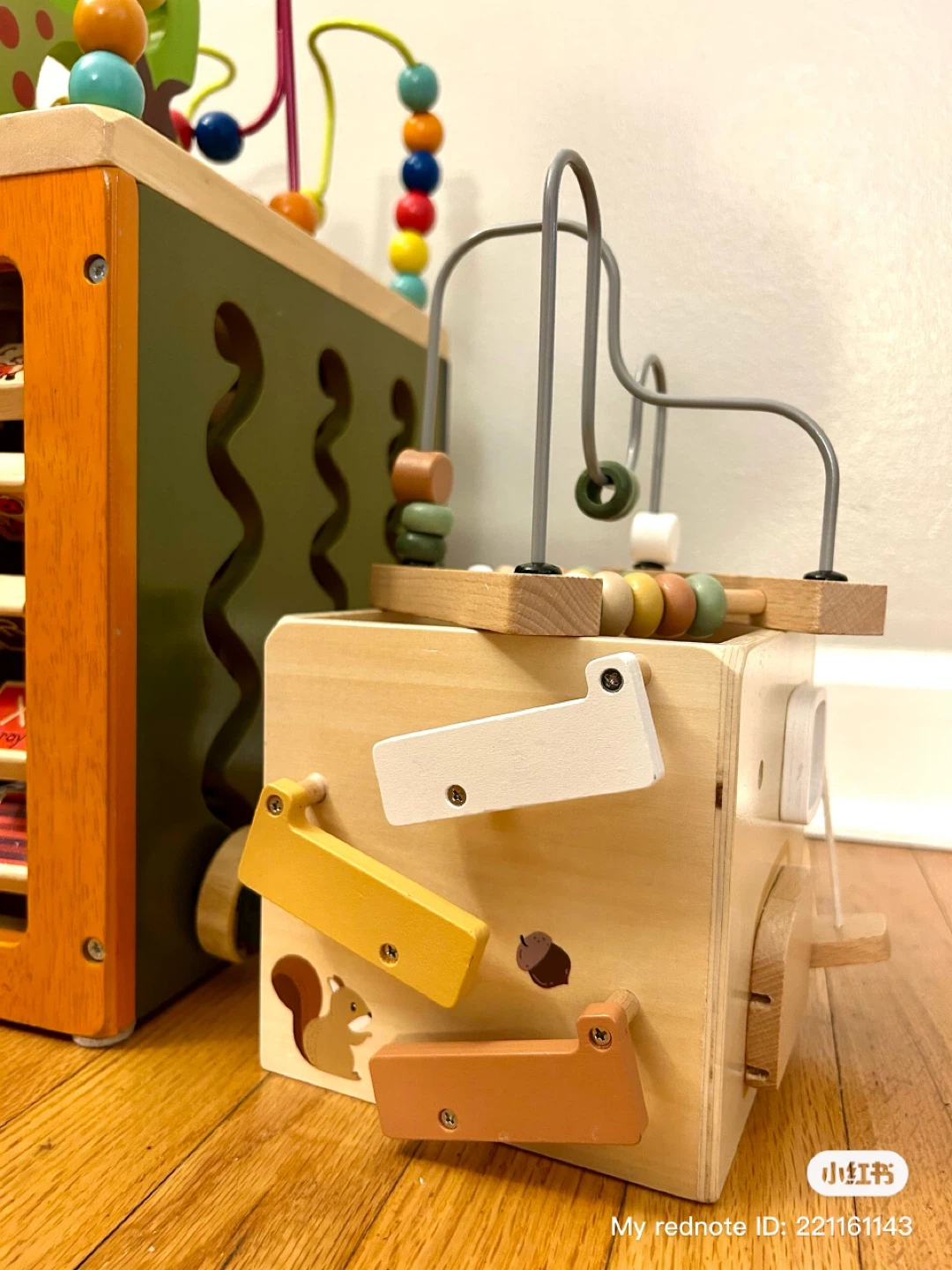 Zany Zoo Wooden Activity Cube & Bead Maze Toy Set - photo 3