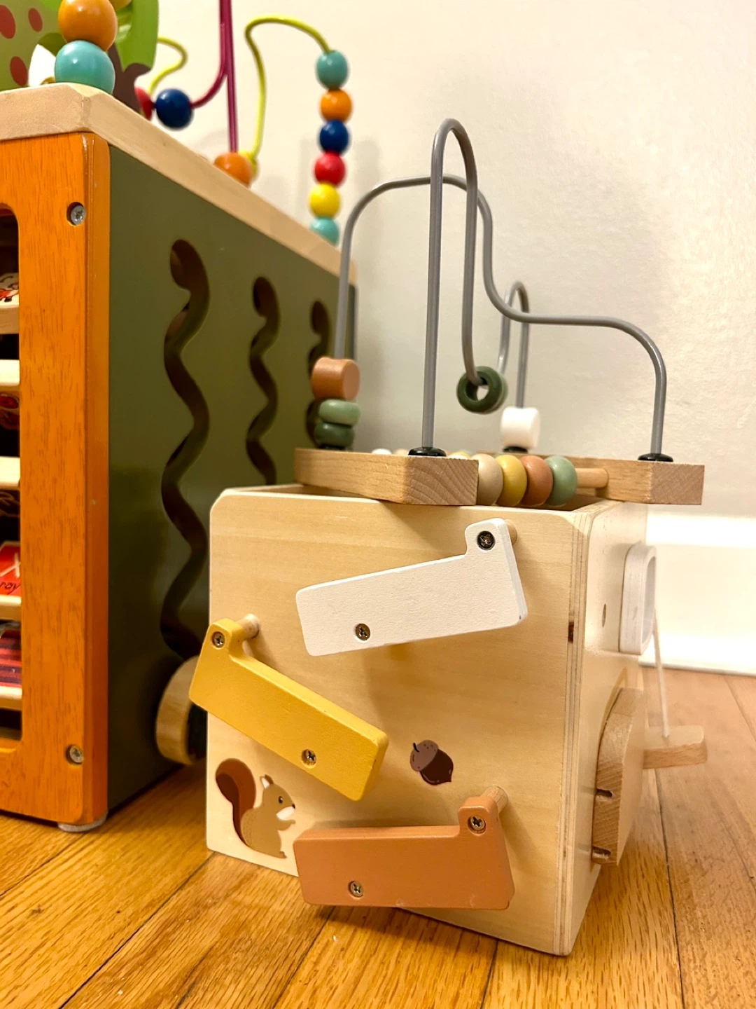 Zany Zoo Wooden Activity Cube & Bead Maze Toy Set - photo 4