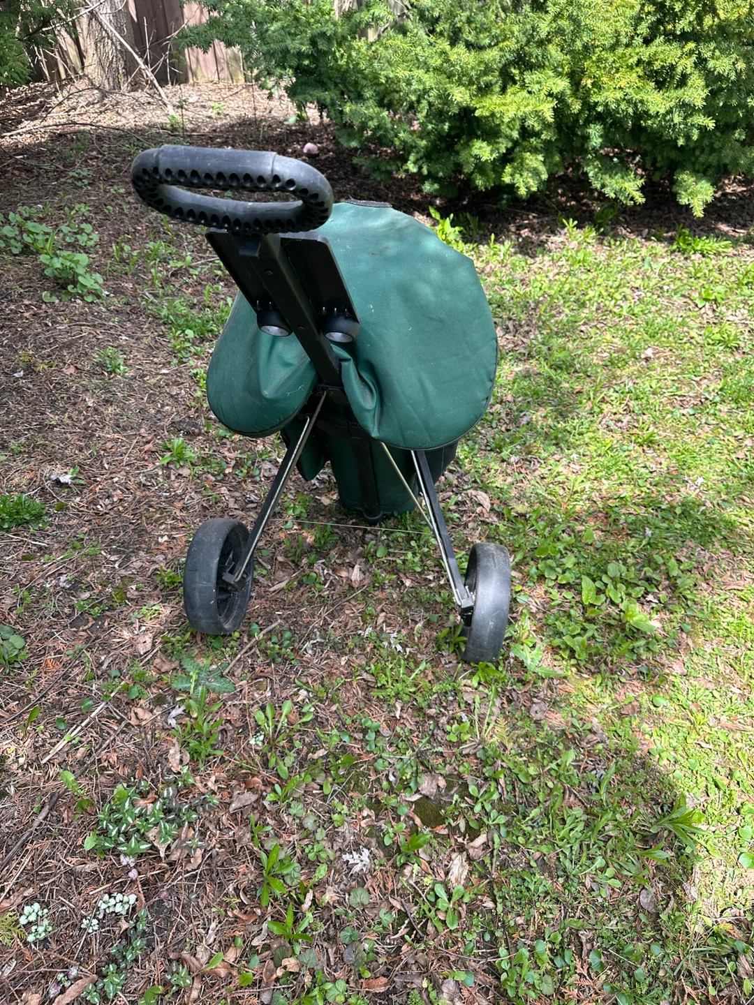 Green Golf Bag with Pull Cart - photo 3