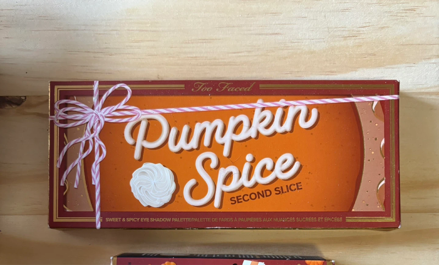 BRAND NEW Too Faced Pumpkin Spice Second Slice Eyeshadow Palette