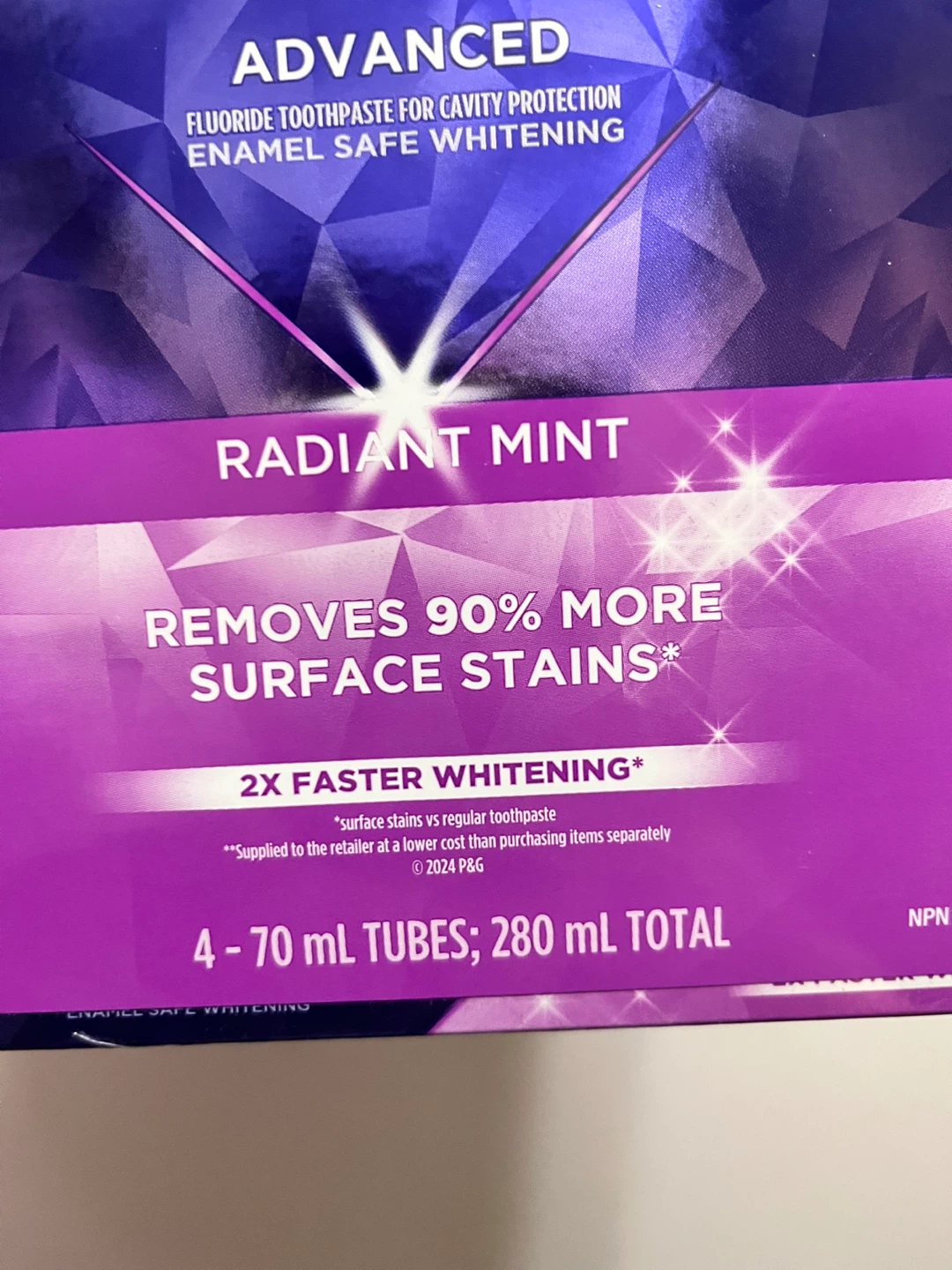 New 4-Pack of Crest 3D White Toothpaste - photo 2
