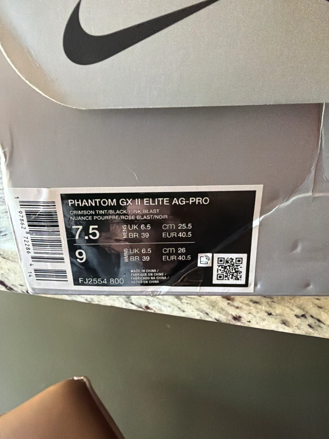 🌱Nike Phantom Soccer Cleats Peach/Pink Size 7.5 - photo 3