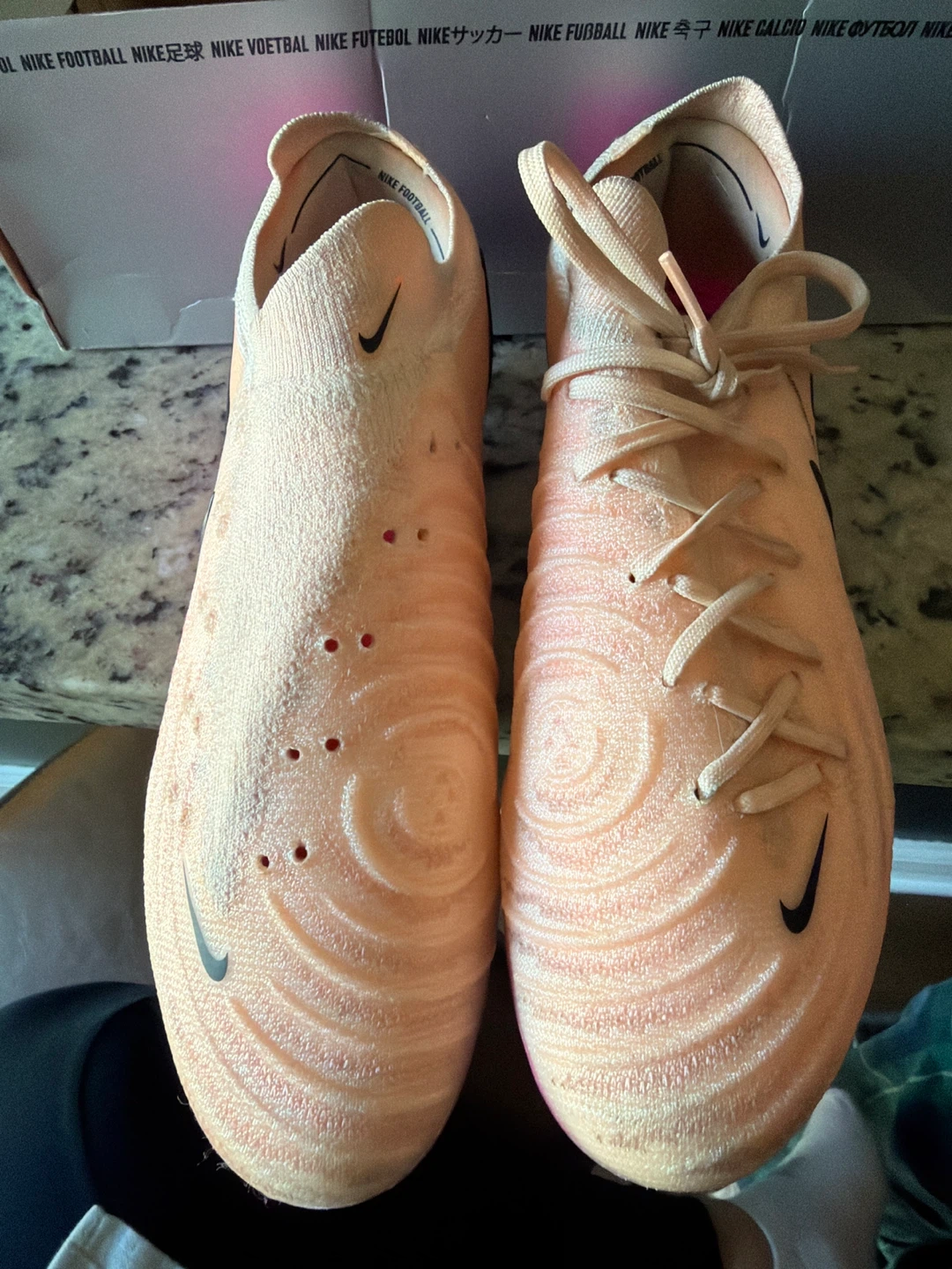 🌱Nike Phantom Soccer Cleats Peach/Pink Size 7.5 - photo 2